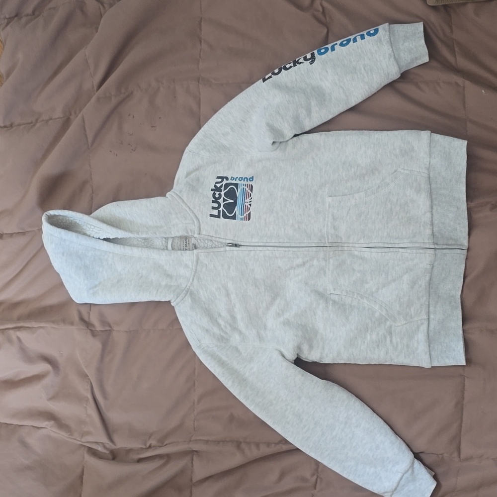 Girls fleece hoodie jacket medium